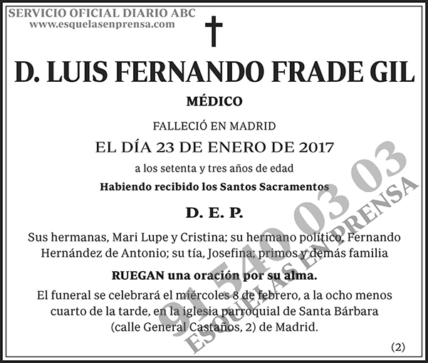 Luis Fernando Frade Gil